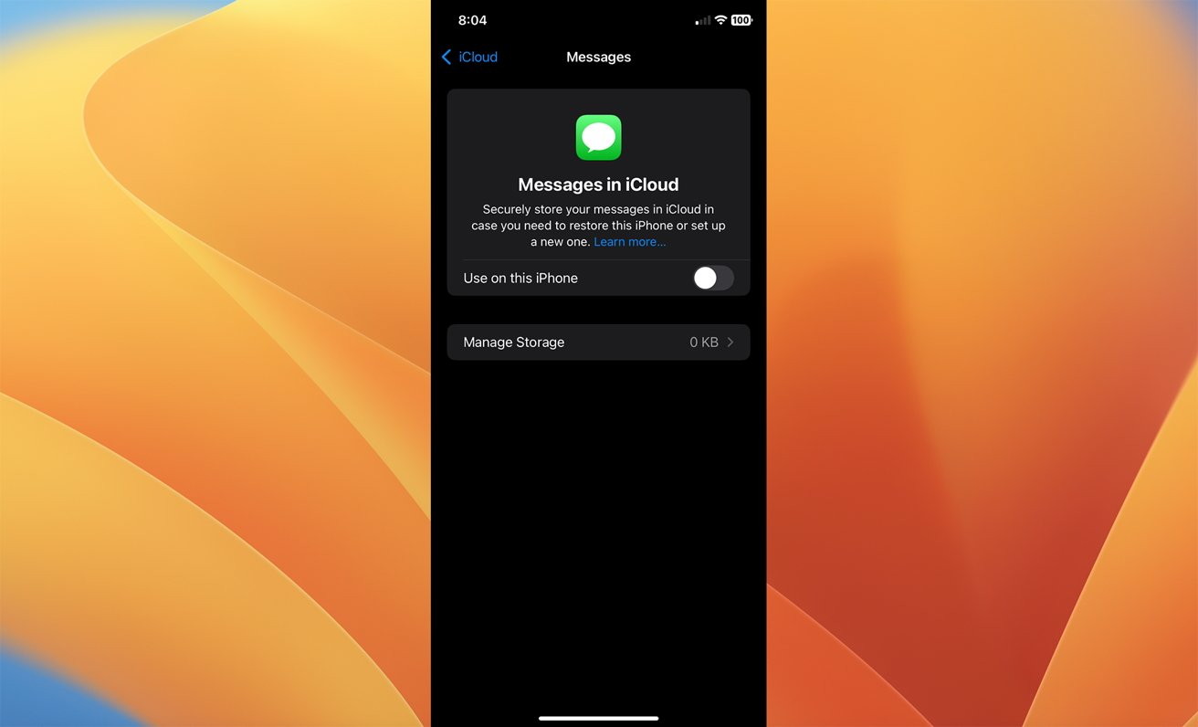 messages in iCloud